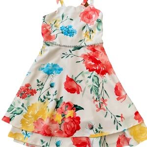Speechless Kids Girls Floral Tiered Sundress Size 10 Pre-Owned